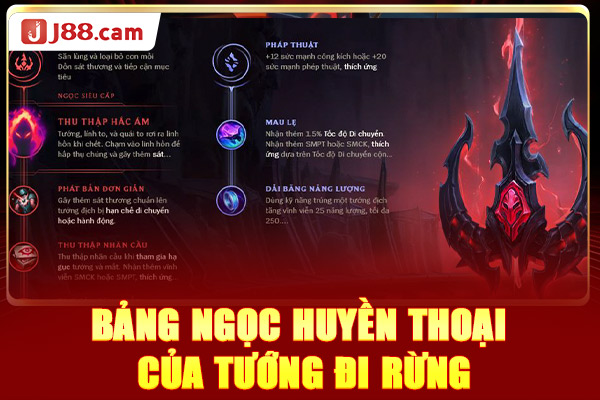 Bảng ngọc huyền thoại của tướng đi rừng Bảng ngọc huyền thoại của tướng đi rừng