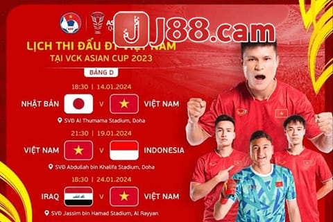 Thông tin lịch thi đấu đội tuyển Việt Nam Asian Cup 2024 Thông tin lịch thi đấu đội tuyển Việt Nam Asian Cup 2024